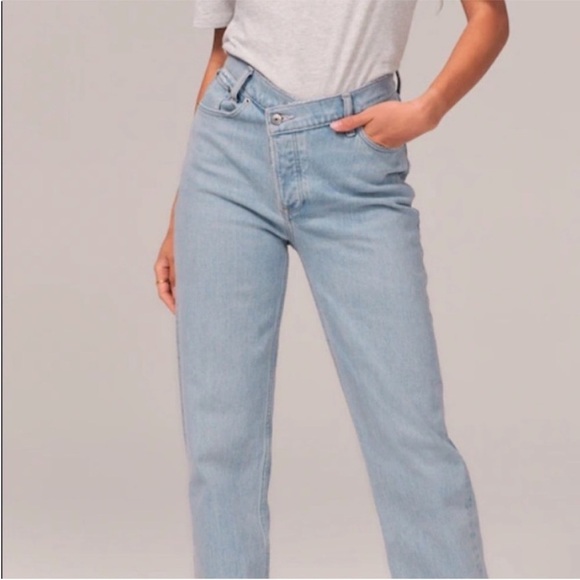 Abercrombie and fitch the dad high rise relaxed fit size 27/4S curve love - Picture 5 of 12